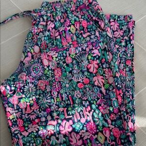 Lilly Pulitzer Floral Pull on Bottoms